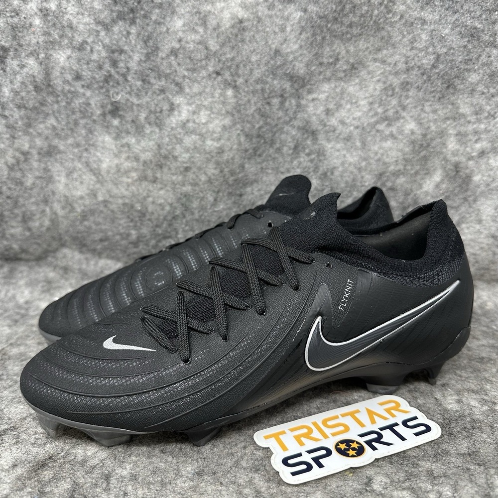 Nike Phantom GX 2 Pro FG Soccer Cleat Mens Size 7.5 Black Silver FJ2563-001